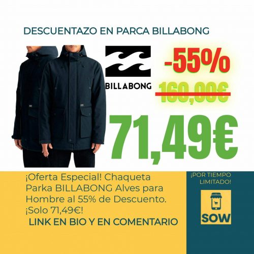 Imagen de la Chaqueta Parka BILLABONG Alves para Hombre, en color navy heather.