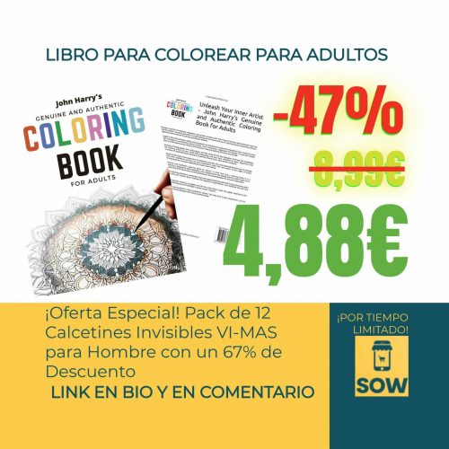 Libro de Colorear Auténtico de John Harry para Adultos - ¡Descubre la Creatividad!