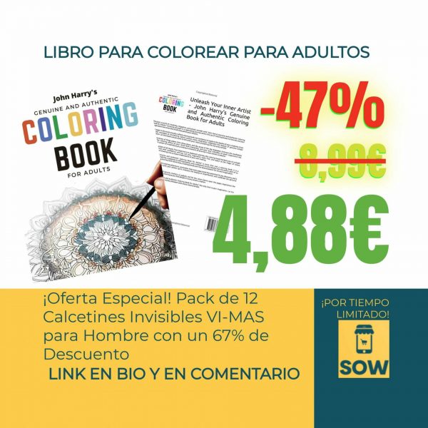 Libro de Colorear Auténtico de John Harry para Adultos - ¡Descubre la Creatividad!
