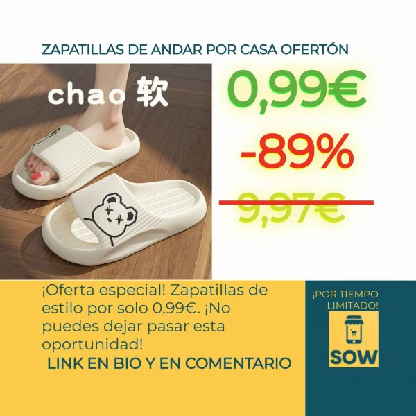 Zapatillas de moda a solo 0,99€.