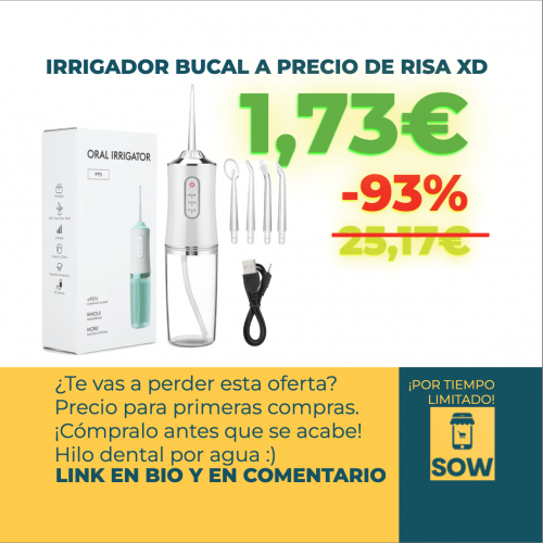 Irrigador bucal portátil: ¡Sonrisa perfecta en oferta!
