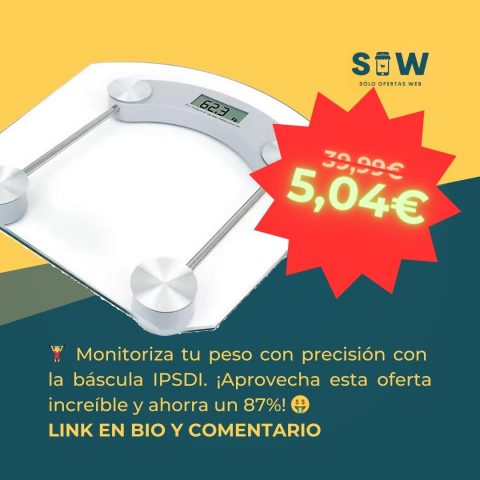 Báscula de Baño Digital IPSDI - Oferta del 87% de descuento