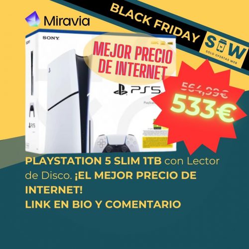 PlayStation 5 Modelo Slim con lector de disco 533€