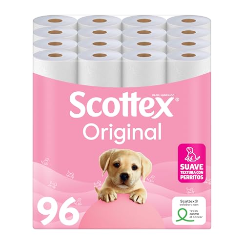 Papel higiénico Scottex Original, 96 rollos, por 19,18 €
