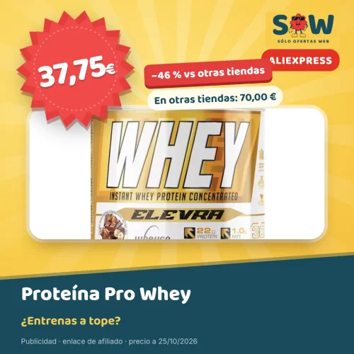 Proteína de suero Pro Whey con sabores por 37,75 €