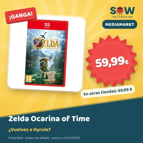 Zelda: Ocarina of Time Switch 2 en reserva por 59,99 €