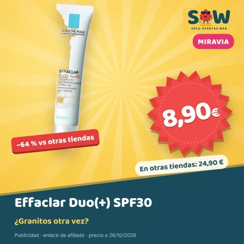Crema La Roche-Posay Effaclar Duo(+) SPF30 por 8,90 €