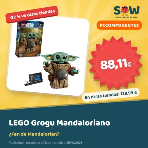 LEGO Star Wars Grogu Aprendiz de Mandaloriano por 88,11 €