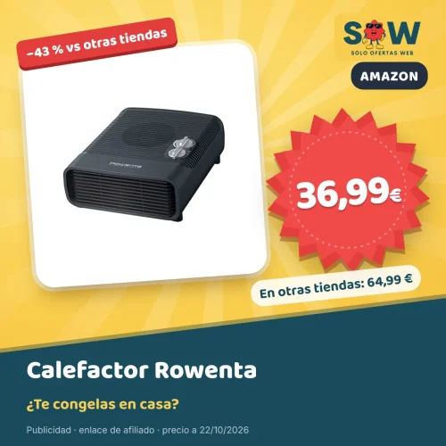 Calefactor Rowenta Compact Power por 36,99 €