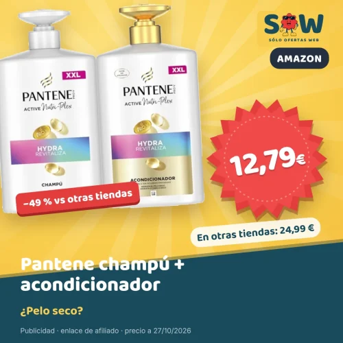 Pantene Hydra Revitaliza champú 1 l + acondicionador por 12,79 €