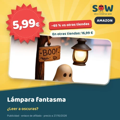 Lámpara fantasma de lectura de 15 cm por 5,99 €