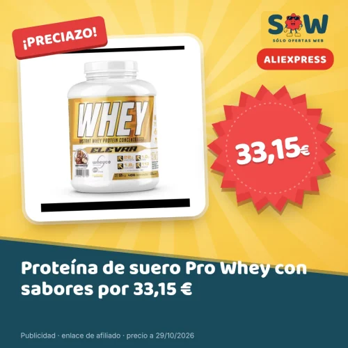 Proteína de suero Pro Whey con sabores por 33,15 €