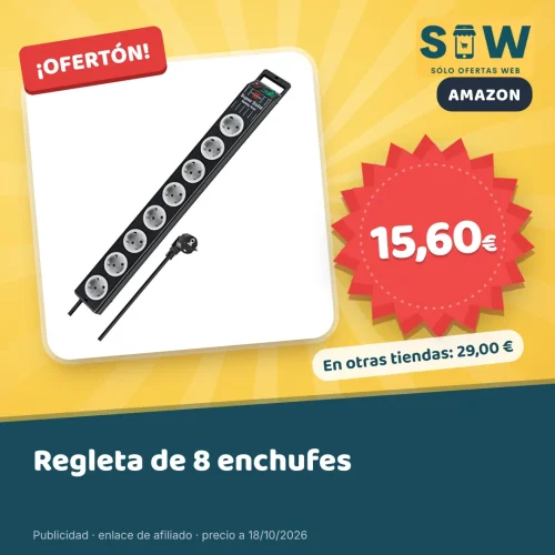 Regleta Brennenstuhl Super-Solid de 8 enchufes
