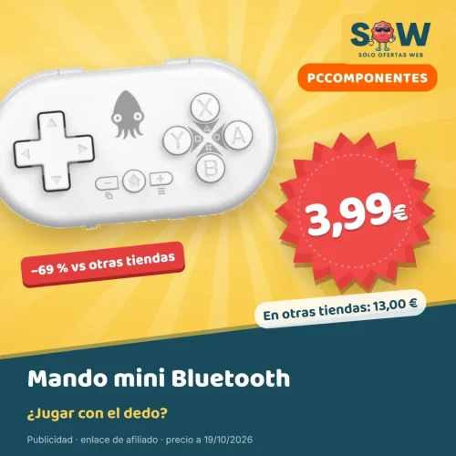 Mando mini Bluetooth Indeca por 3,99 €
