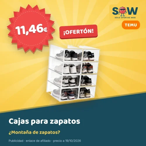 Cajas apilables para zapatos HEY! EVERYDAY por 11,46 €