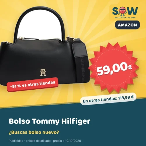 Bolso de mano Tommy Hilfiger a mitad de precio: 59 €